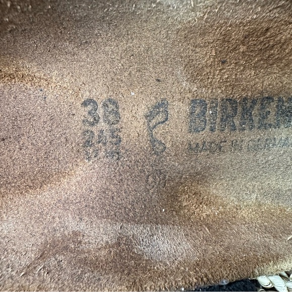 Birkenstock Gizeh Braided Oiled Leather Sandals Black Sz L8/M5 - Picture 12 of 16